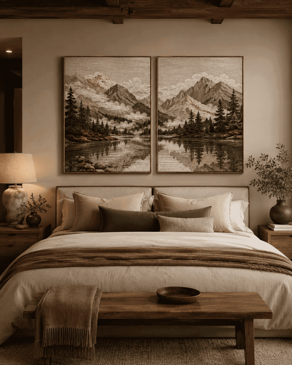 Alpine Reflection Wall Decor Set — detail view 3