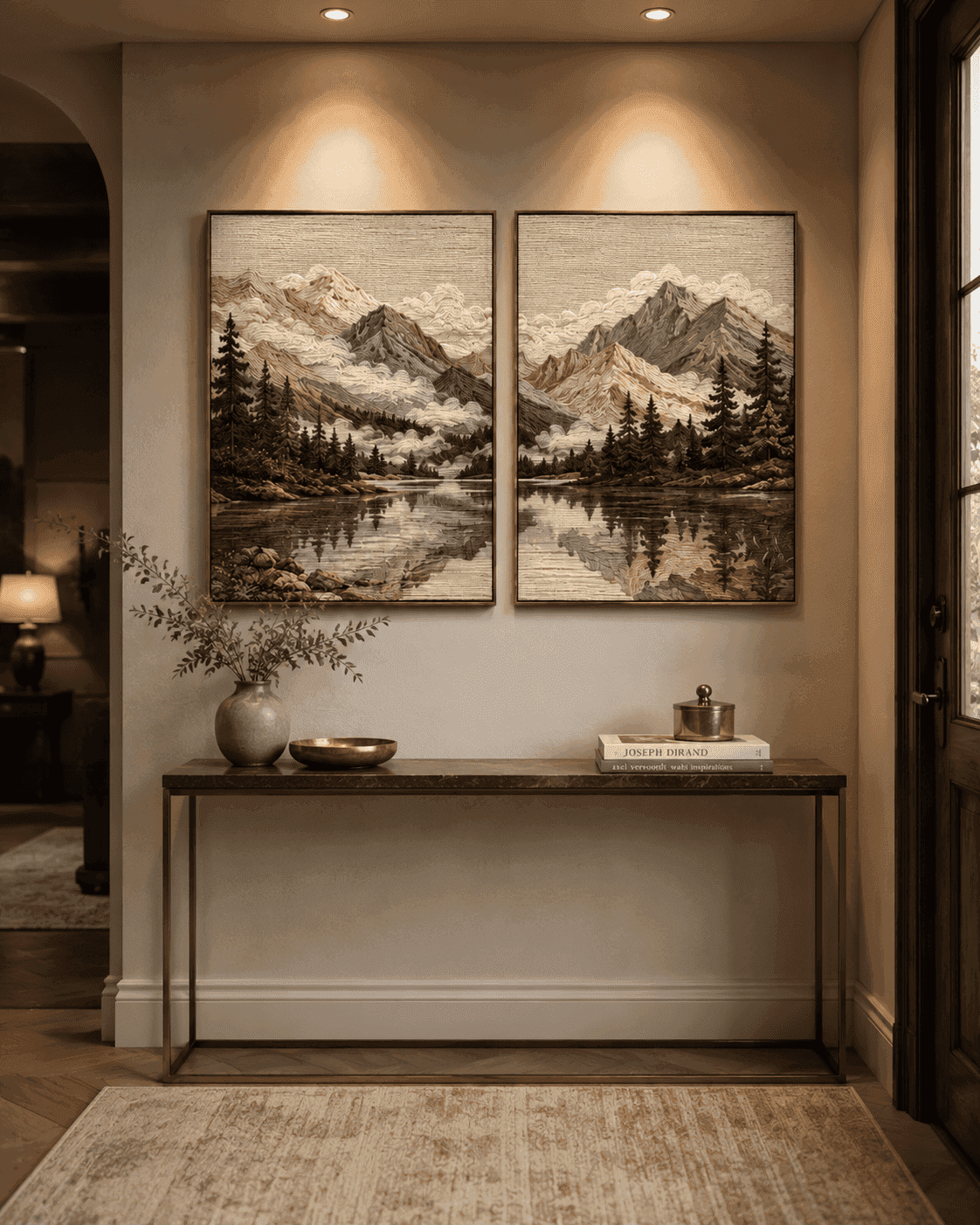Alpine Reflection Wall Decor Set — detail view 2
